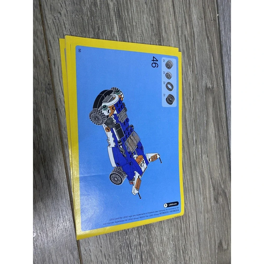 LEGO Creator 31008 Thunder Wings Instruction Manual‎ Booklet 2013 English Guide